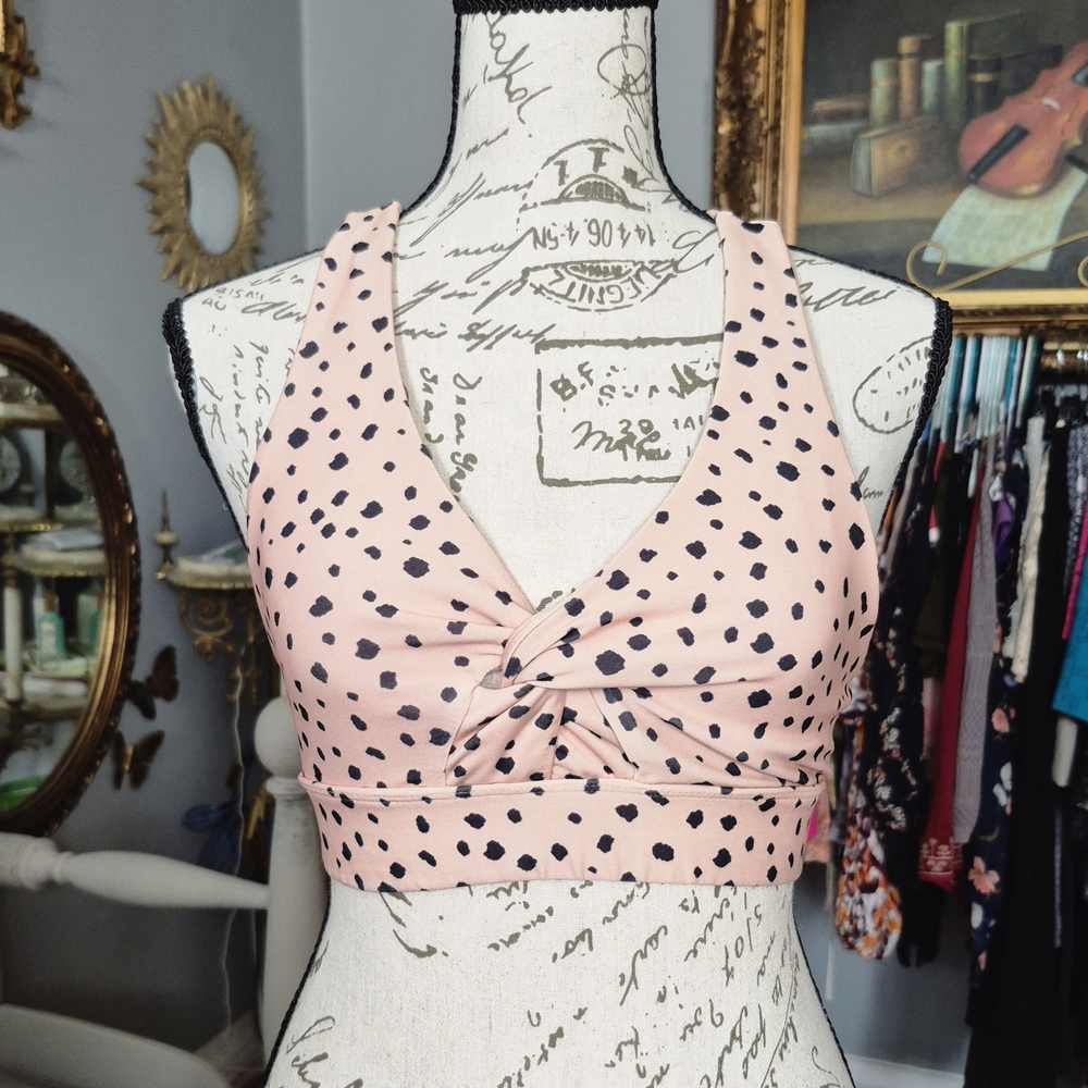 Forever 21 Light Pink Polka Dot Barbiecore Girlhoodcore Top Small